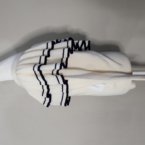 Nwt Frame Denim Ruffle One Shoulder Wool Blend Asymmetrical Sweater - Picture 10 of 16